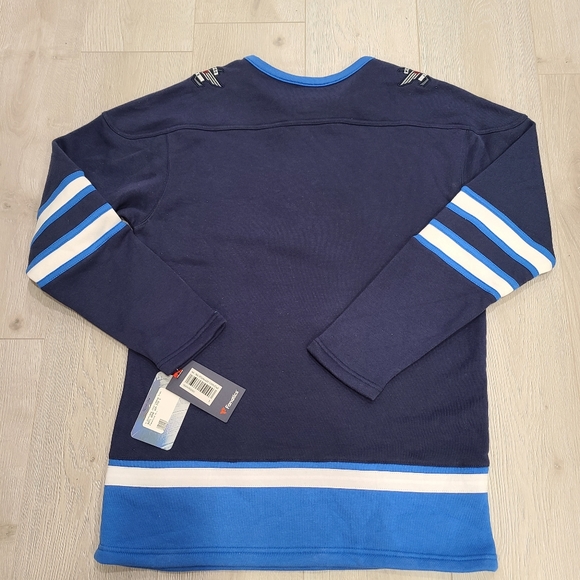 Winnipeg JETS NHL Fanatics Breakaway Lace Up Crew Pullover Sweatshirt - Picture 5 of 8
